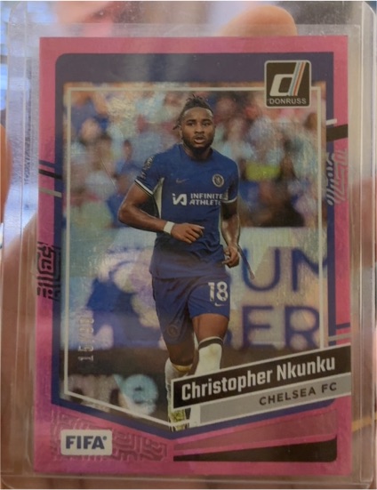 2023 Donruss Soccer #78 Christopher Nkunku Pink Cubic — front