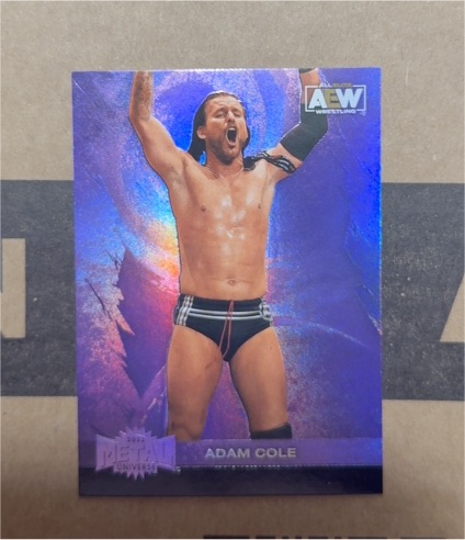 2022 SkyBox Metal Universe AEW #3 Adam Cole — front