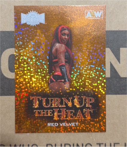 2022 Skybox AEW Metal Universe #TH-17 Red Velvet Turn Up The Heat — front