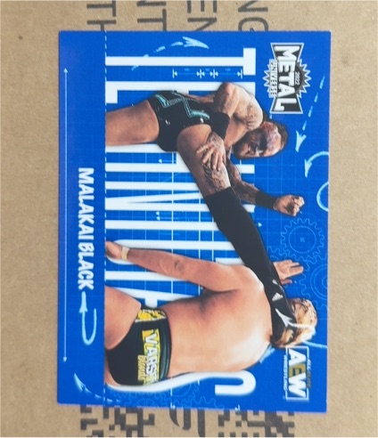 2022 Upper Deck Skybox AEW Metal Universe Technicians #TN-24 Malakai Black — front