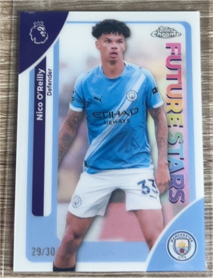 2026 Topps Chrome Premier League #130 Nico O'Reilly — front