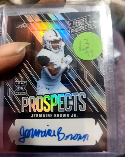 2024 Leaf Heroes & Prospects #AP-JBJ Jermaine Brown Jr. — front