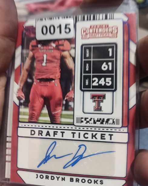 2020 Panini Contenders Draft Picks #177 Jordyn Brooks — front