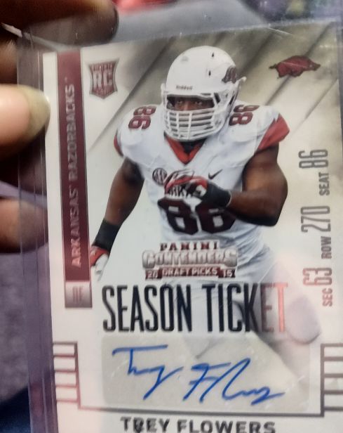 2015 Panini Contenders Draft Picks #245 Trey Flowers — front