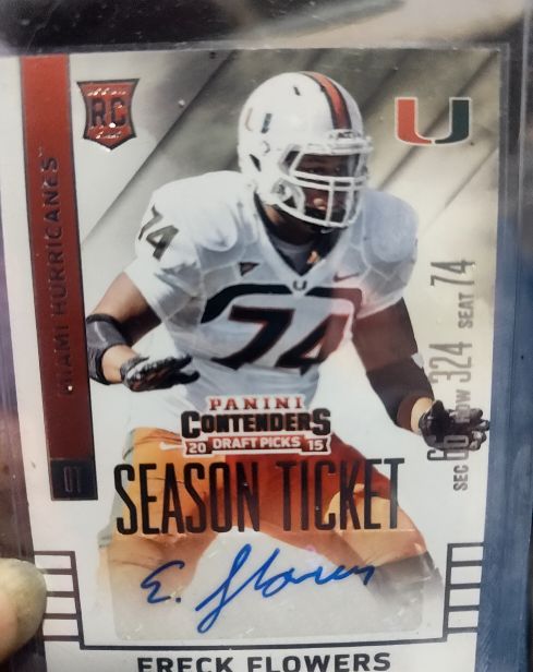 2015 Panini Contenders Draft Picks #174 Ereck Flowers — front