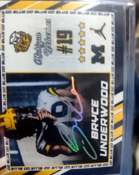 2024 Onyx Vintage #Bryce Underwood Michigan Wolverines — front