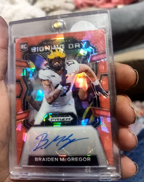 2024 Panini Prizm Draft Picks Signing Day #SD-BMR Braiden McGregor — front
