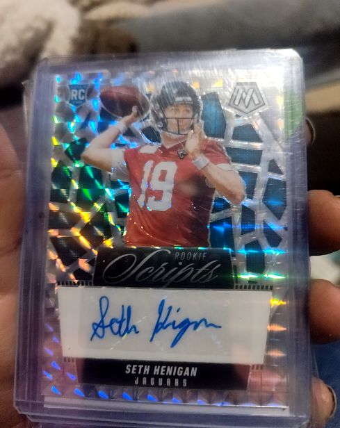 2025 Panini Mosaic #RS-SHN Seth Henigan Rookie Scripts — front