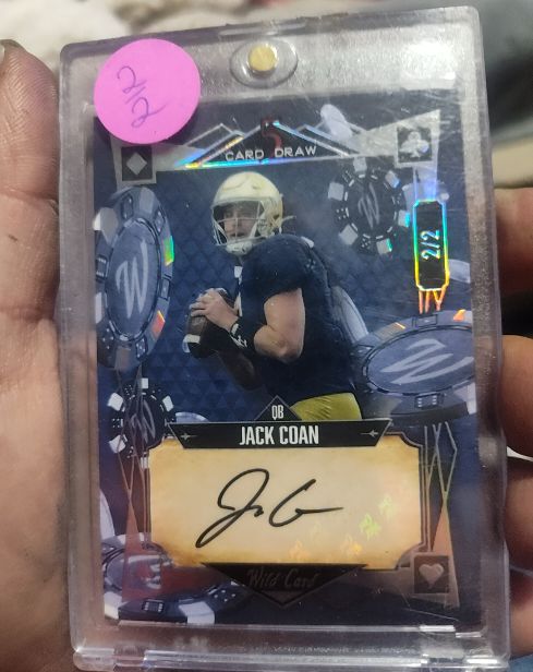 2022 Wild Card 5 Card Draw #5CDCL-74 Jack Coan — front