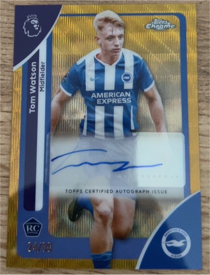2026 Topps Chrome Premier League #44 Tom Watson — front