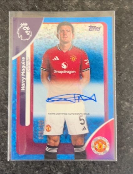 2025-26 Topps Premier League Autograph #Harry Maguire — front