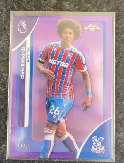 2026 Topps Chrome Premier League #76 Chris Richards — front