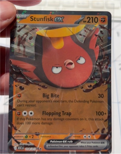 2026 Mega Evolutions Ascended Heroes #114 Stunfisk ex — front
