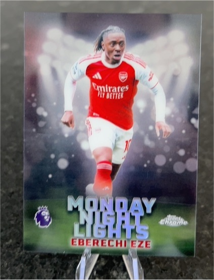 2026 Topps Chrome Premier League #MNL-6 Eberechi Eze Monday Night Lights — front