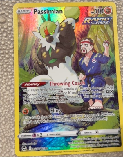 2023 Pokemon Silver Tempest Trainer Gallery #TG08 Passimian — front