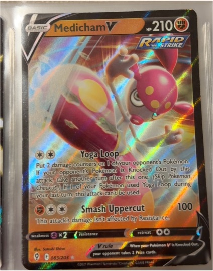 2021 Pokémon Evolving Skies #083 Medicham V — front
