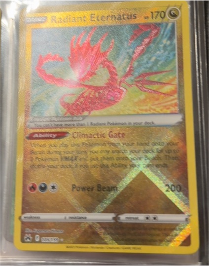 2023 Pokémon Crown Zenith #105 Radiant Eternatus — front