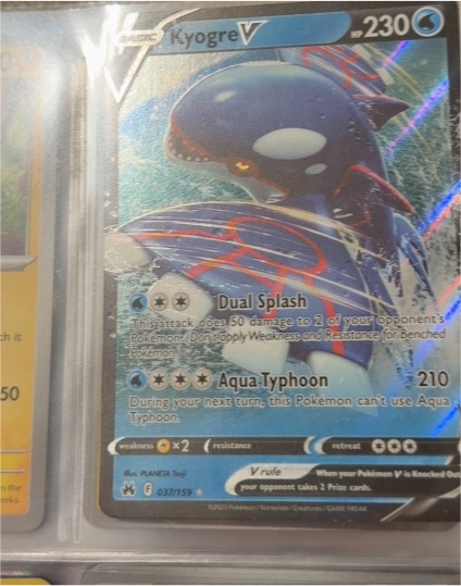 2023 Pokémon TCG Crown Zenith #037 Kyogre V — front