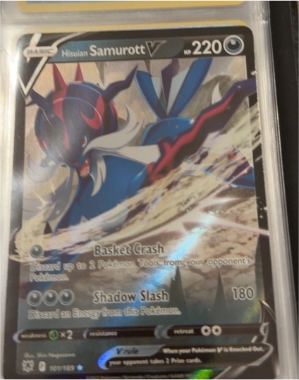 2022 Pokémon TCG Astral Radiance #101 Hisuian Samurott V — front