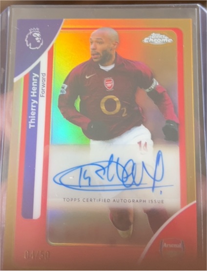 2026 Topps Chrome Premier League #14 Thierry Henry — front
