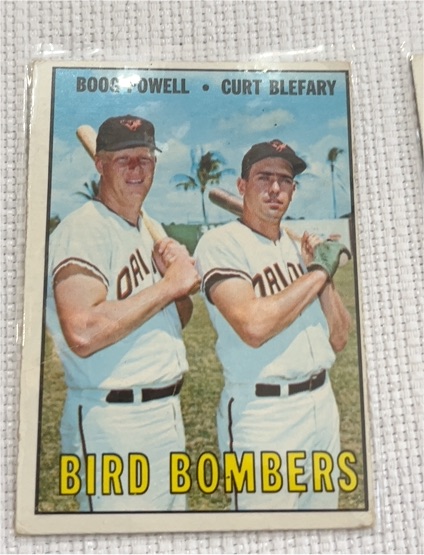 1967 Topps #521 Bird Bombers Boog Powell Curt Blefary — front