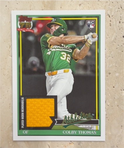 2026 Topps Series 1 1991 Topps Relic #91R-CT Colby Thomas — front