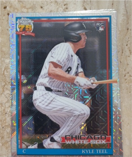 2026 Topps Series 1 #91C-61 Kyle Teel Silver Pack Mojo Refractor RC Chicago White Sox — front