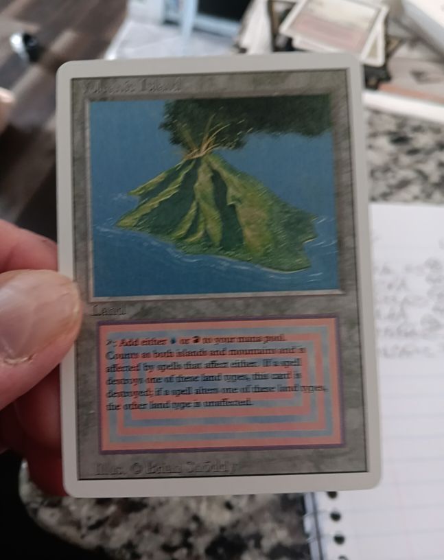 1994 Magic: The Gathering #305 Volcanic Island — front