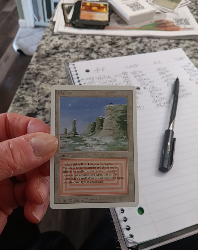 1994 Magic: The Gathering #284 Plateau — front