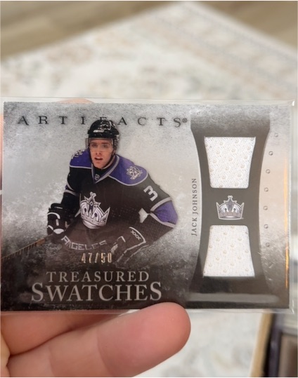 2010-11 Upper Deck Artifacts Treasured Swatches #47/50 Jack Johnson — front