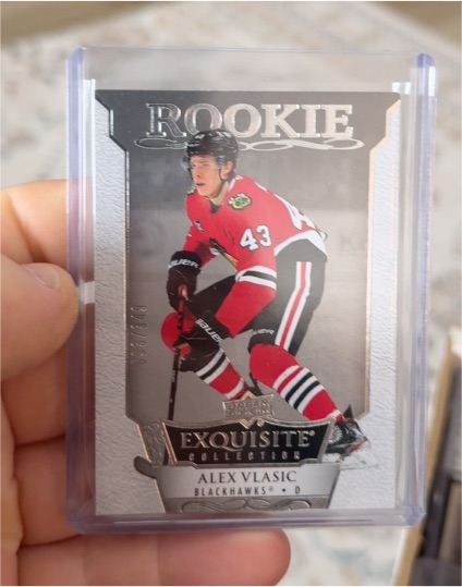 2017 Upper Deck Exquisite Collection #43 Alex Vlasic Rookie — front
