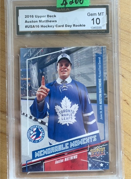 2016 Upper Deck National Hockey Card Day #USA16 Auston Matthews Rookie — front