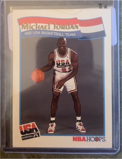 1992 NBA Hoops #55 Michael Jordan — front