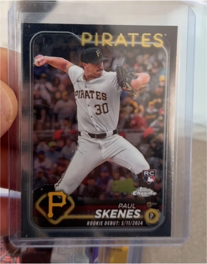 2024 Topps Chrome Update #USC27 Paul Skenes Rookie Debut — front