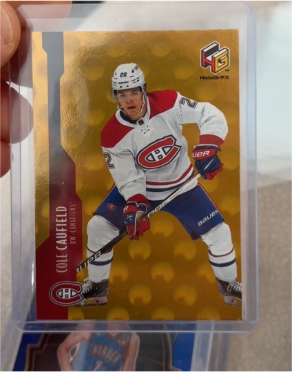 2021-22 Upper Deck HoloGrFX #HG-16 Cole Caufield — front