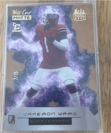 2025 Wild Card Matte Rookie Heat #7 Cameron Ward — front