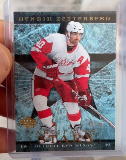 2007-08 Upper Deck Artifacts Stars #40 Henrik Zetterberg — front
