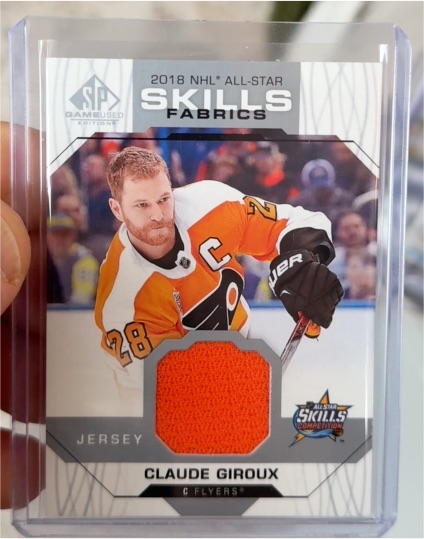 2018-19 Upper Deck SP Game Used All-Star Skills Fabrics #AS-CC Claude Giroux — front
