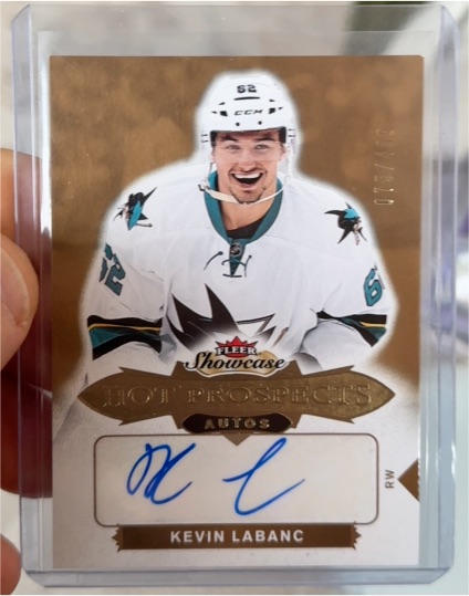 2016-17 Fleer Showcase #175 Kevin Labanc — front