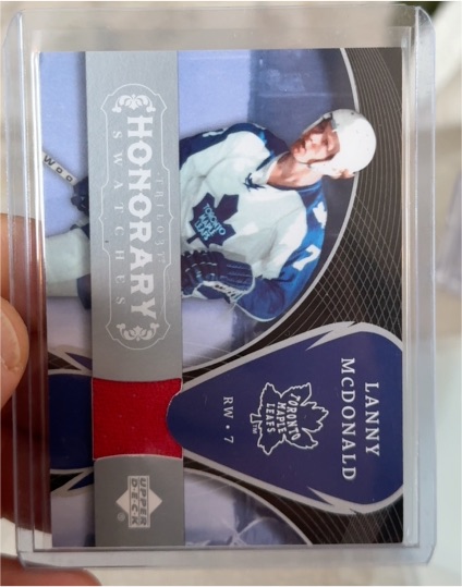 2007 Upper Deck Trilogy Honorary Swatches #HS-LM Lanny McDonald — front