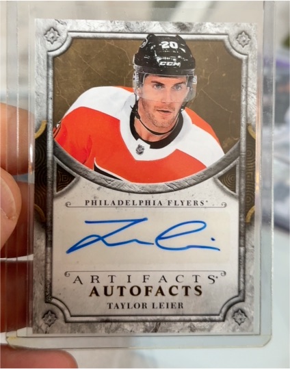 2018-19 Upper Deck Artifacts Autofacts #ATL Taylor Leier — front