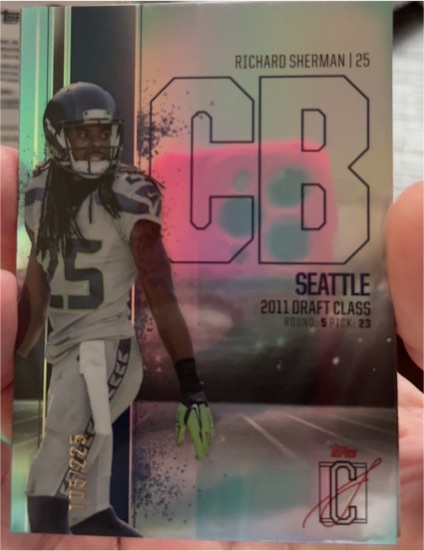 2011 Topps Signature Class #25 Richard Sherman — front