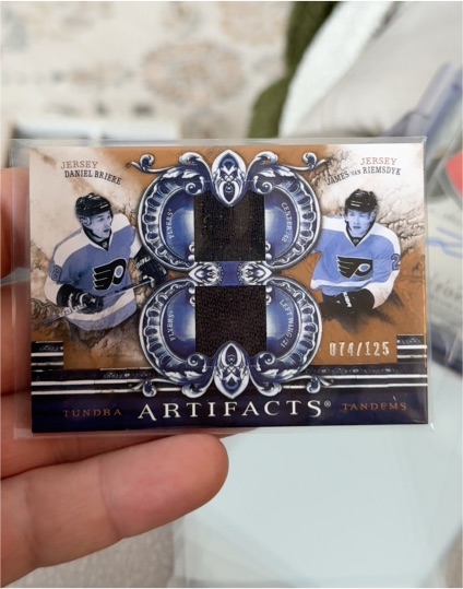 2010-11 Upper Deck Artifacts Tundra Tandems #TT2ANA-TT22009 Daniel Briere / James van Riemsdyk — front