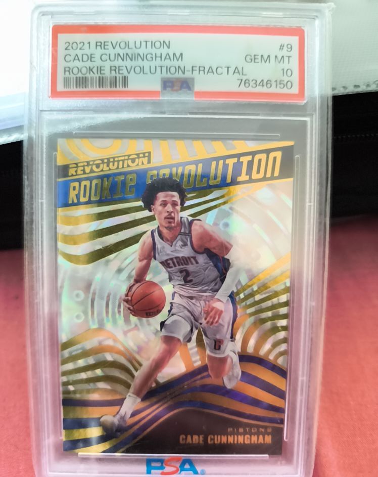 2021 Panini Revolution #9 Cade Cunningham Rookie Revolution Fractal — front