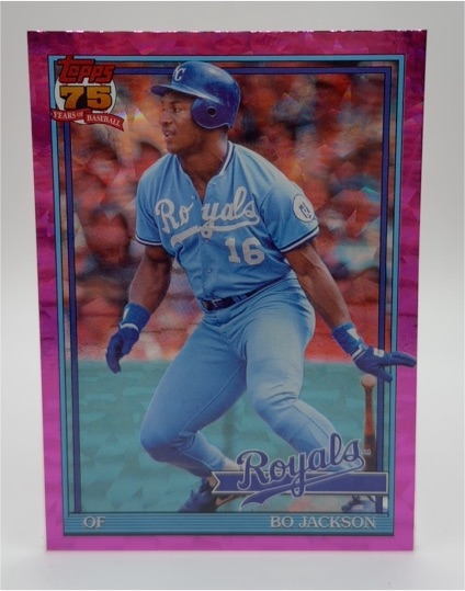 2026 Topps Series 1 #T91-29 Bo Jackson 1991 Throwback Pink Border Royals — front