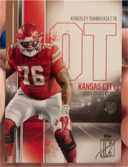 2024 Topps Draft Class #76 Kingsley Suamataia — front