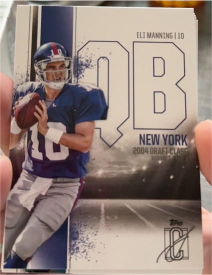 2004 Topps Draft Class #10 Eli Manning — front