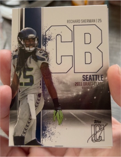 2011 Topps Draft Class #25 Richard Sherman — front