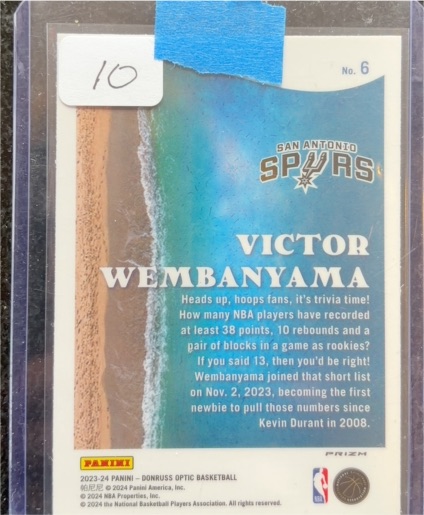 2023-24 Panini Donruss Optic #6 Victor Wembanyama — front