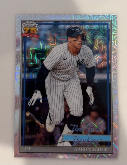 2026 Topps Series 1 1991 Chrome Mojo #91C-82 Aaron Judge — front